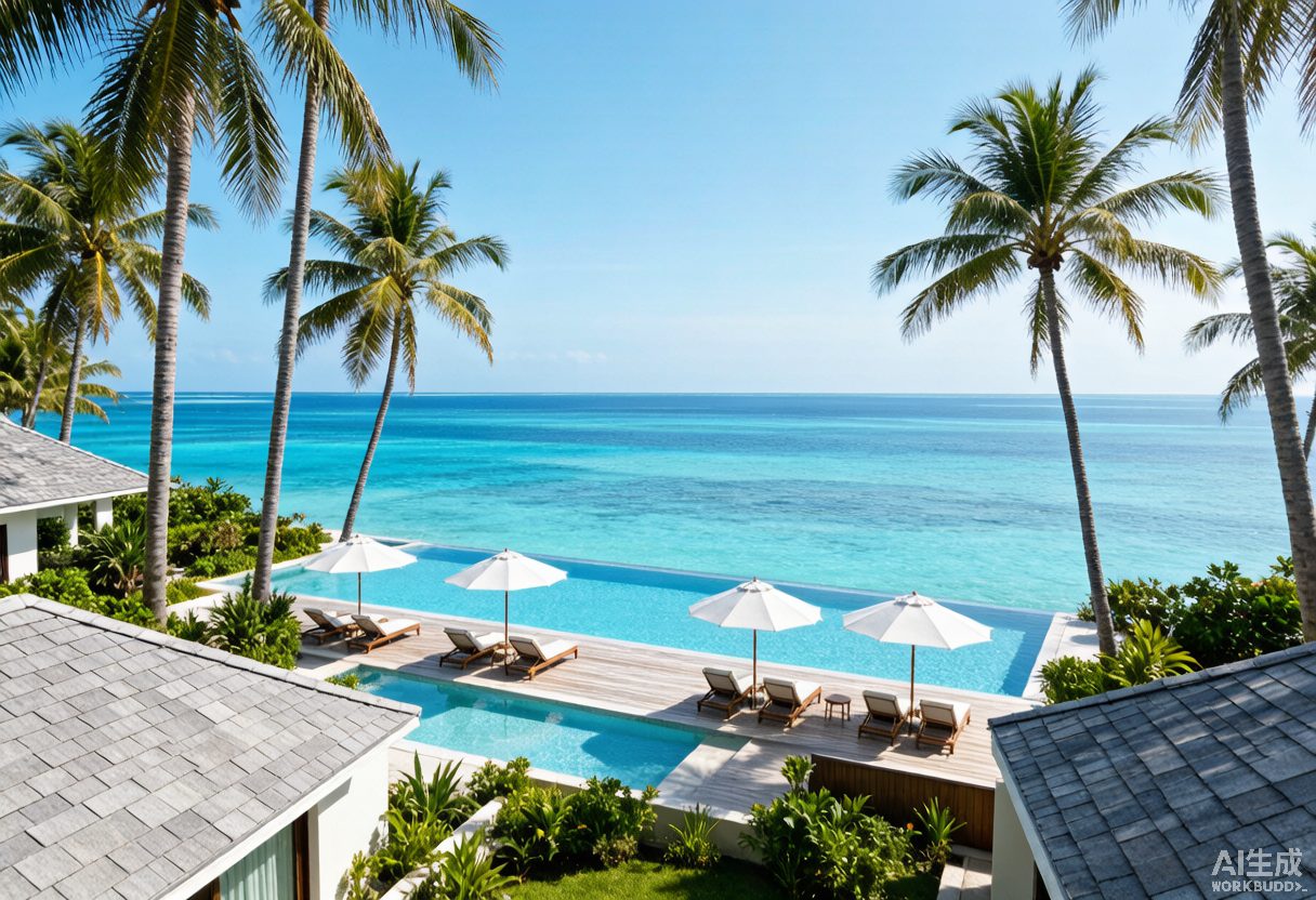 Tropical villa by the sea